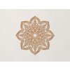 Mandala z dreva na stenu Kvet (Farba obrazu Buk Bavaria)