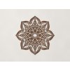 Mandala z dreva na stenu Kvet (Farba obrazu Orech)