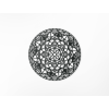 Drevená mandala Kruh (Farba obrazu Sivá, Rozmer obrazu 31,5 x 31,5 cm)