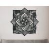 Vyrezávaná drevená mandala Ruža (Farba obrazu Sivá, Rozmer obrazu 31,5 x 31,5 cm)