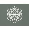 Geometrická mandala na stenu (Farba obrazu Biela)