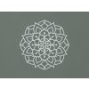 Drevená mandala na stenu Rozkvit (Farba obrazu Sivá)