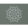 Kvetinová mandala z dreva (Farba obrazu Sivá)