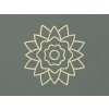 Kvetinová mandala z dreva (Farba obrazu Prírodná)