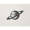 Drevená dekorácia Planéta Saturn (Farba obrazu Antracit)