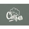 Drevená dekorácia Chef (Farba obrazu Biela)