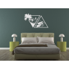 Drevená nálepka More a hory