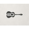 Drevená nálepka na stenu Gitara (Farba obrazu Antracit)