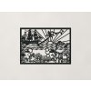 Drevený obraz na stenu Podmorský svet (Farba obrazu Čierna)