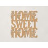 Drevená nálepka na stenu Home Sweet Home (Farba obrazu Dub Jasný)