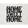 Drevená nálepka na stenu Home Sweet Home (Farba obrazu Čierna)