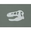 Detská nálepka na stenu Hlava dinosaura (Farba obrazu Sivá)