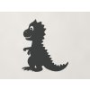 Drevená nálepka do detskej izby Dinosaurík (Farba obrazu Antracit)