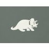 Detská nálepka na stenu Triceratops (Farba obrazu Biela)