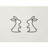 Nálepka do detskej izby Zajace (Farba obrazu Čierna)