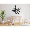 Drevená nálepka do detskej izby Opica