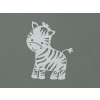 Detská nálepka na stenu Zebra (Farba obrazu Sivá)