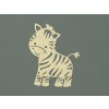 Detská nálepka na stenu Zebra (Farba obrazu Prírodná)