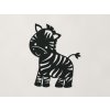 Detská nálepka na stenu Zebra (Farba obrazu Čierna)