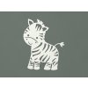 Detská nálepka na stenu Zebra (Farba obrazu Biela)