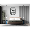 Drevený obraz na stenu Okno lietadla (Farba obrazu Sivá, Rozmer obrazu 31,5 x 20,5 cm)