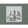Drevený obraz Šach-mat (Farba obrazu Sivá)