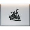 Drevená nálepka na stenu Chopper (Farba obrazu Sivá, Rozmer obrazu 24,5 x 22,5 cm)