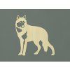 3D nálepka Nebojácny vlk (Farba obrazu Prírodná)