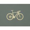 Drevená nálepka na stenu Bicykel (Farba obrazu Prírodná)