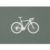 Drevená nálepka na stenu Bicykel (Farba obrazu Biela)