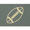 Drevená nálepka Lopta na Rugby (Farba obrazu Prírodná)