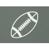 Drevená nálepka Lopta na Rugby (Farba obrazu Biela)