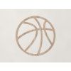 Drevená nálepka Basketbalová lopta (Farba obrazu Dub Sonoma)