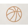 Drevená nálepka Basketbalová lopta (Farba obrazu Buk Bavaria)