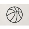 Drevená nálepka Basketbalová lopta (Farba obrazu Antracit)