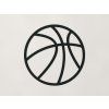 Drevená nálepka Basketbalová lopta (Farba obrazu Čierna)