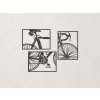 Viacdielny obraz Bicykel (Farba obrazu Antracit)