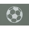 Drevená nálepka Futbalová lopta (Farba obrazu Sivá)