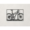 3-dielny obraz Bicykel (Farba obrazu Antracit)