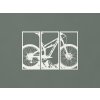 3-dielny obraz Bicykel (Farba obrazu Biela)