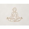 Drevená nálepka na stenu Meditácia (Farba obrazu Dub Jasný)
