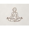 Drevená nálepka na stenu Meditácia (Farba obrazu Orech)