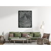 Moderný obraz z dreva Hypnóza (Farba obrazu Sivá, Rozmer obrazu 28,5 x 22,5 cm)