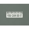 Motivačný citát You can do it (Farba obrazu Biela)