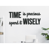 Citát na stenu Time is precious