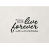 Drevený citát Dream as if you’ll live forever (Farba obrazu Čierna)