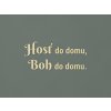 Drevený citát Hosť do domu, Boh do domu (Farba obrazu Prírodná)