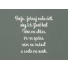 Drevený citát Bože, žehnaj naše deti (Farba obrazu Biela)
