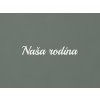 Nápis na stenu Naša rodina (Farba obrazu Biela)