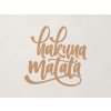Nápis na stenu Hakuna matata (Farba obrazu Buk Bavaria)